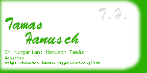 tamas hanusch business card